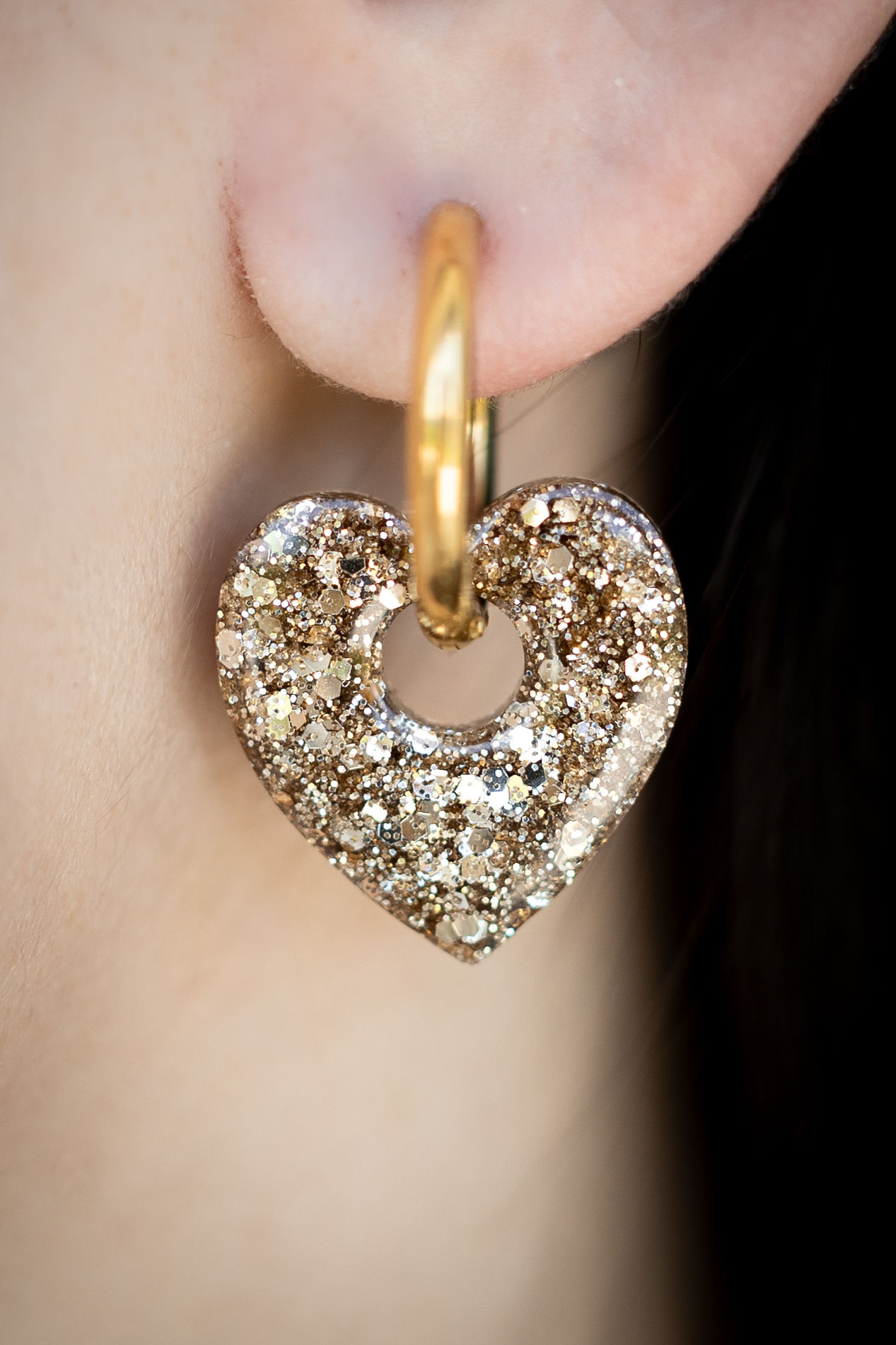 Boucles d’oreilles coeurs